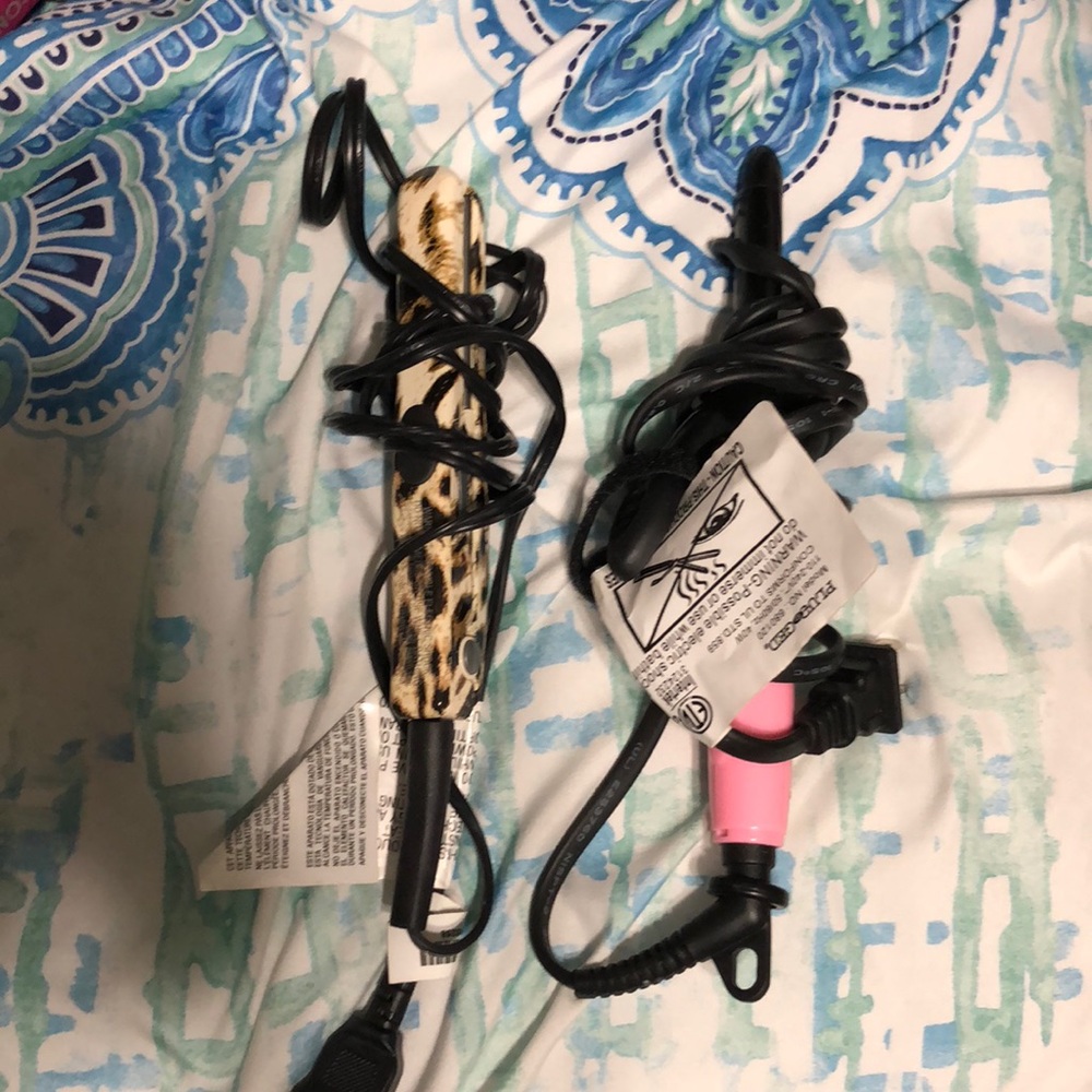 mini straightener & curling iron